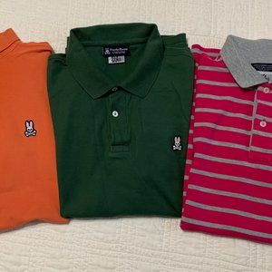Three Psycho Bunny Polos